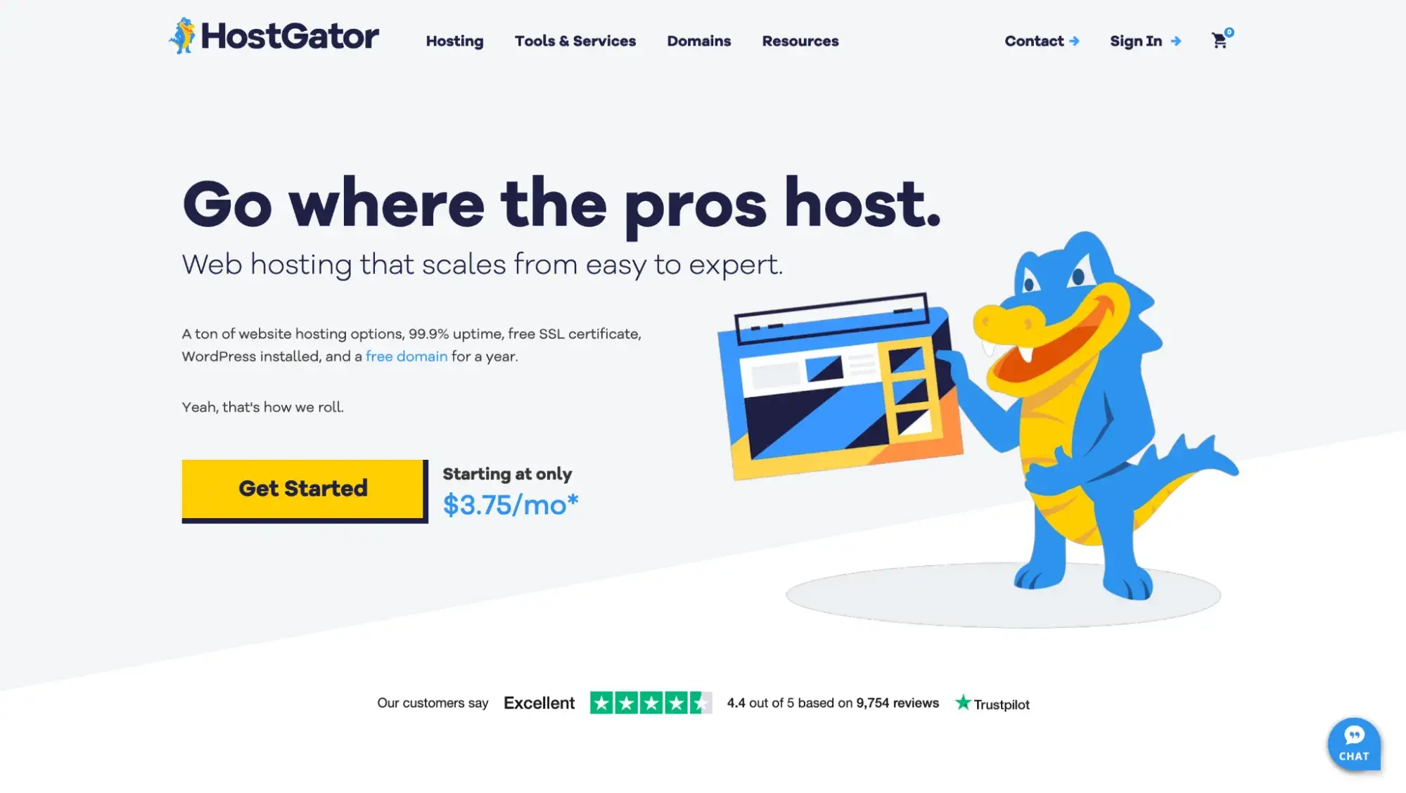 HostGator’s blog hosting site