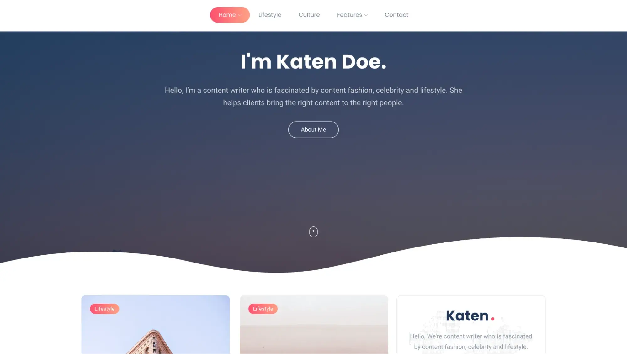 best blog templates: katen