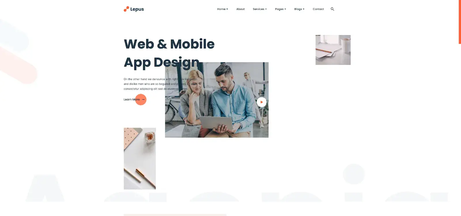 business blog website templates: lepus