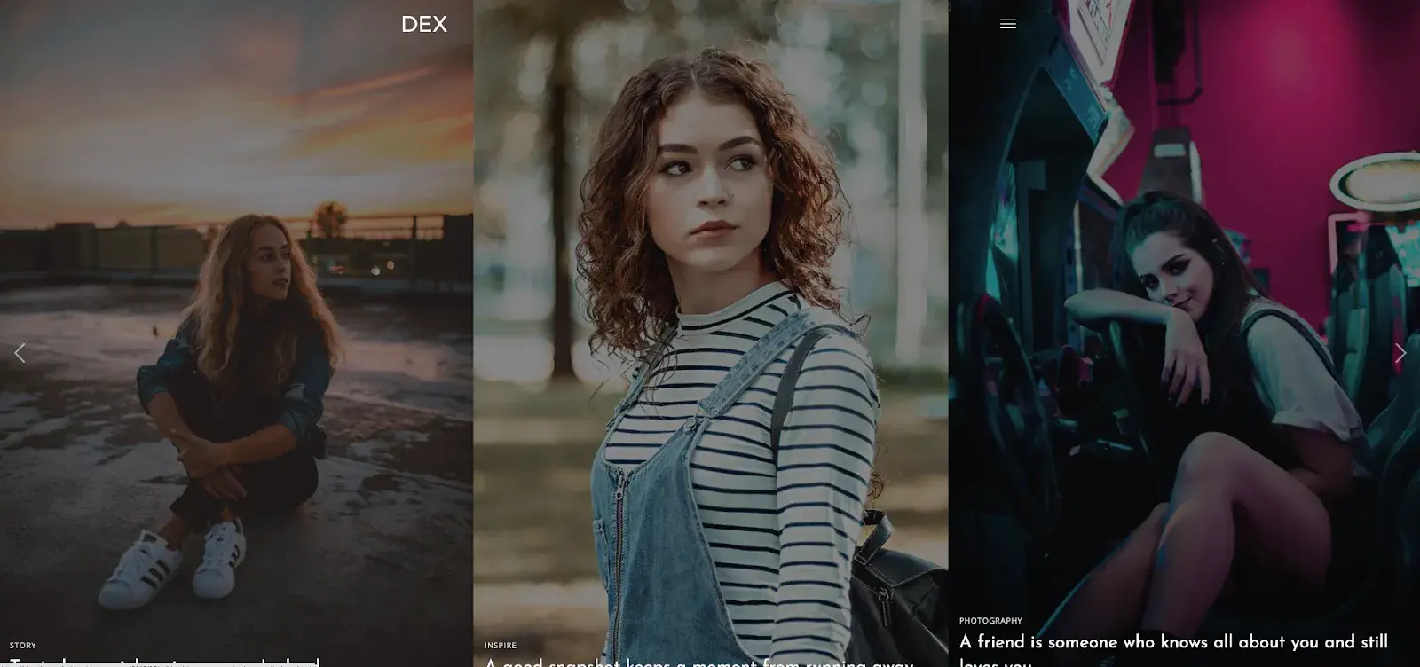 best blogger website templates: dex