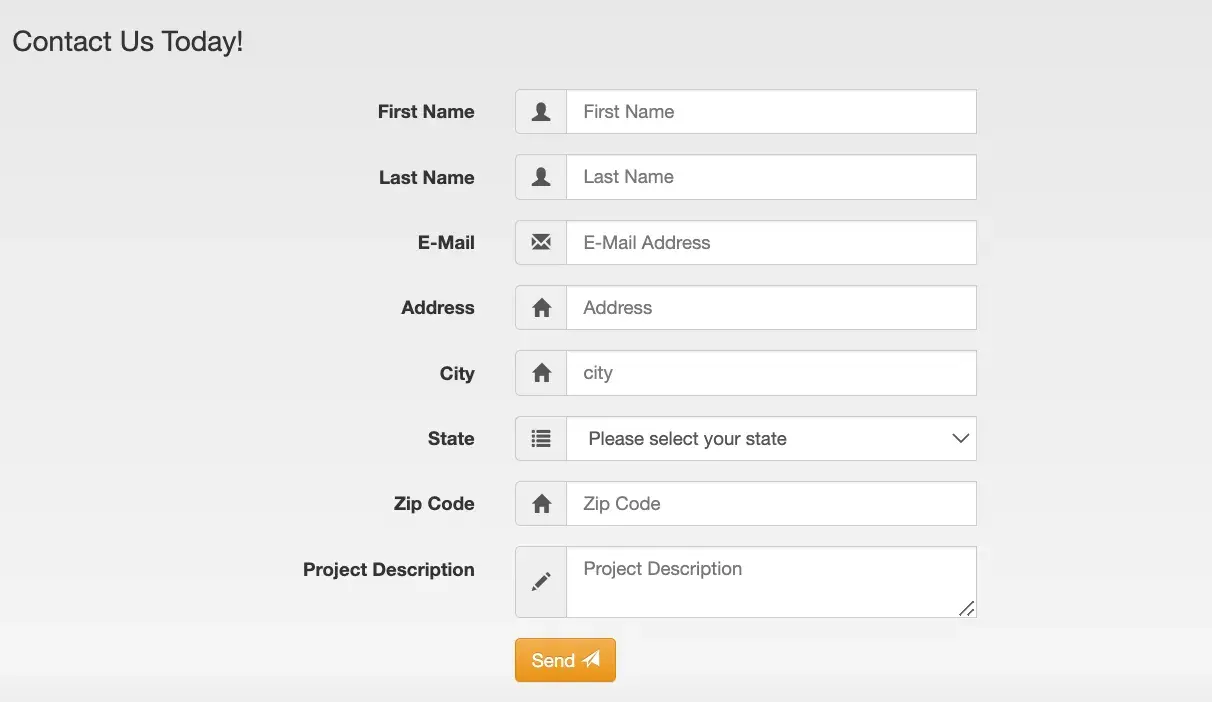 eliminating fields in bootstrap contact form