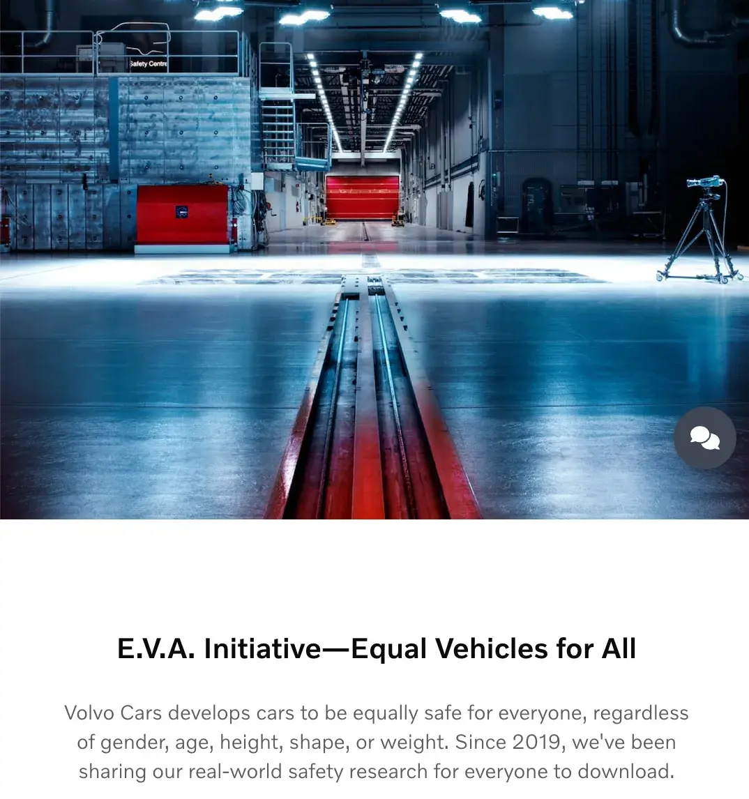 Screencap of Volvo’s Equal Vehicles for All initiative.