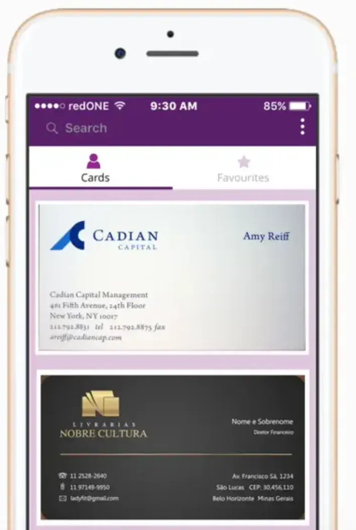 CardHQ free business card scanner app