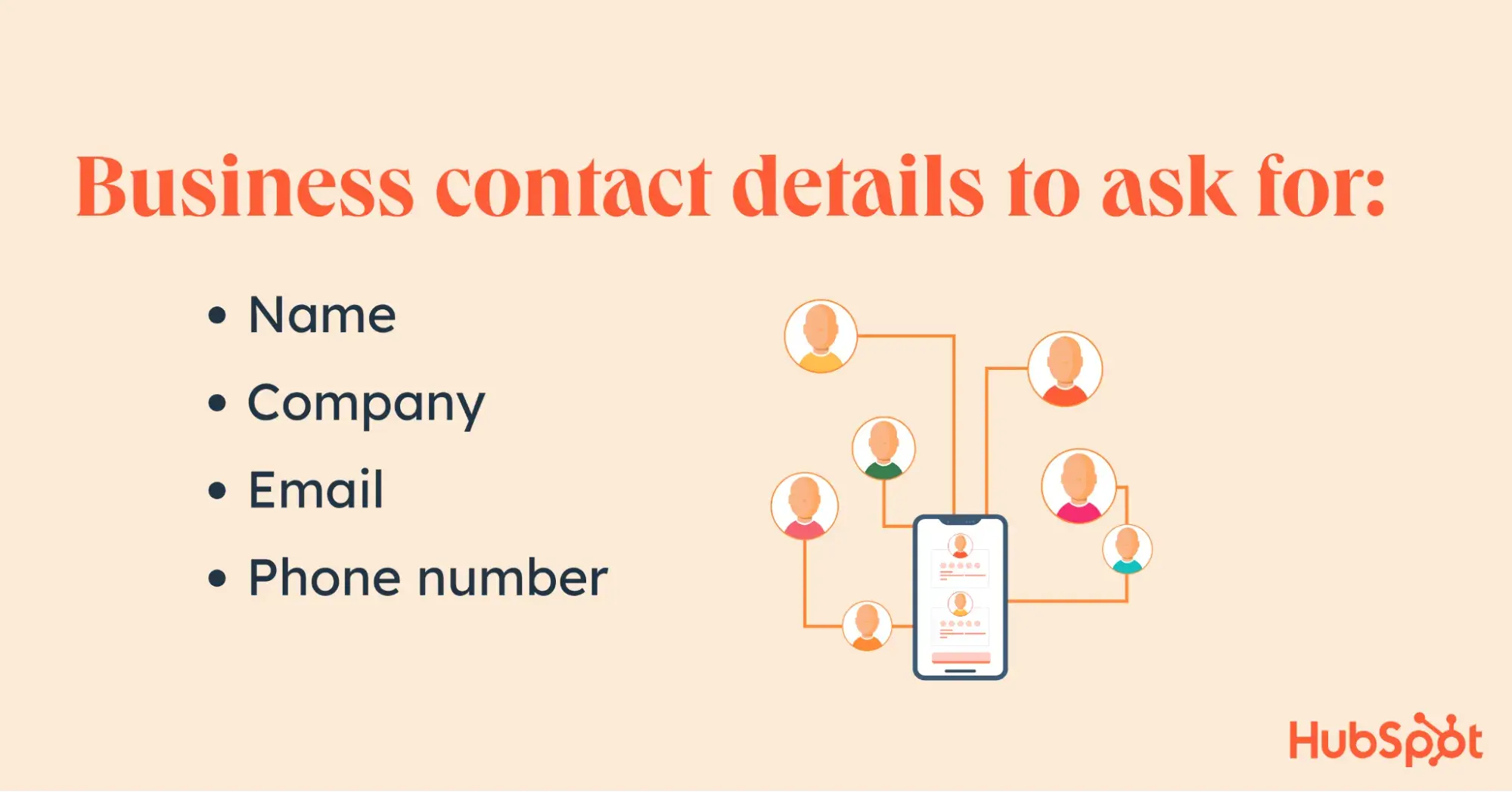 business contact details to ask for to find business contacts