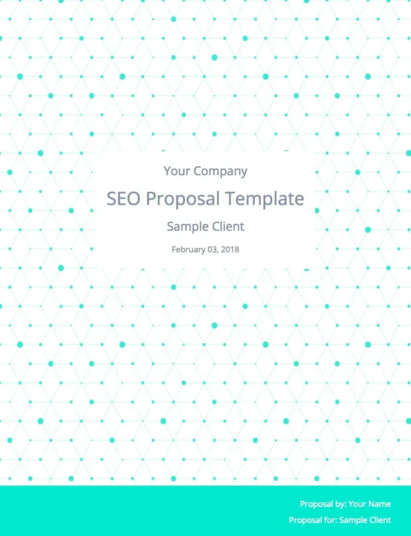 seo proposal template, business proposal template