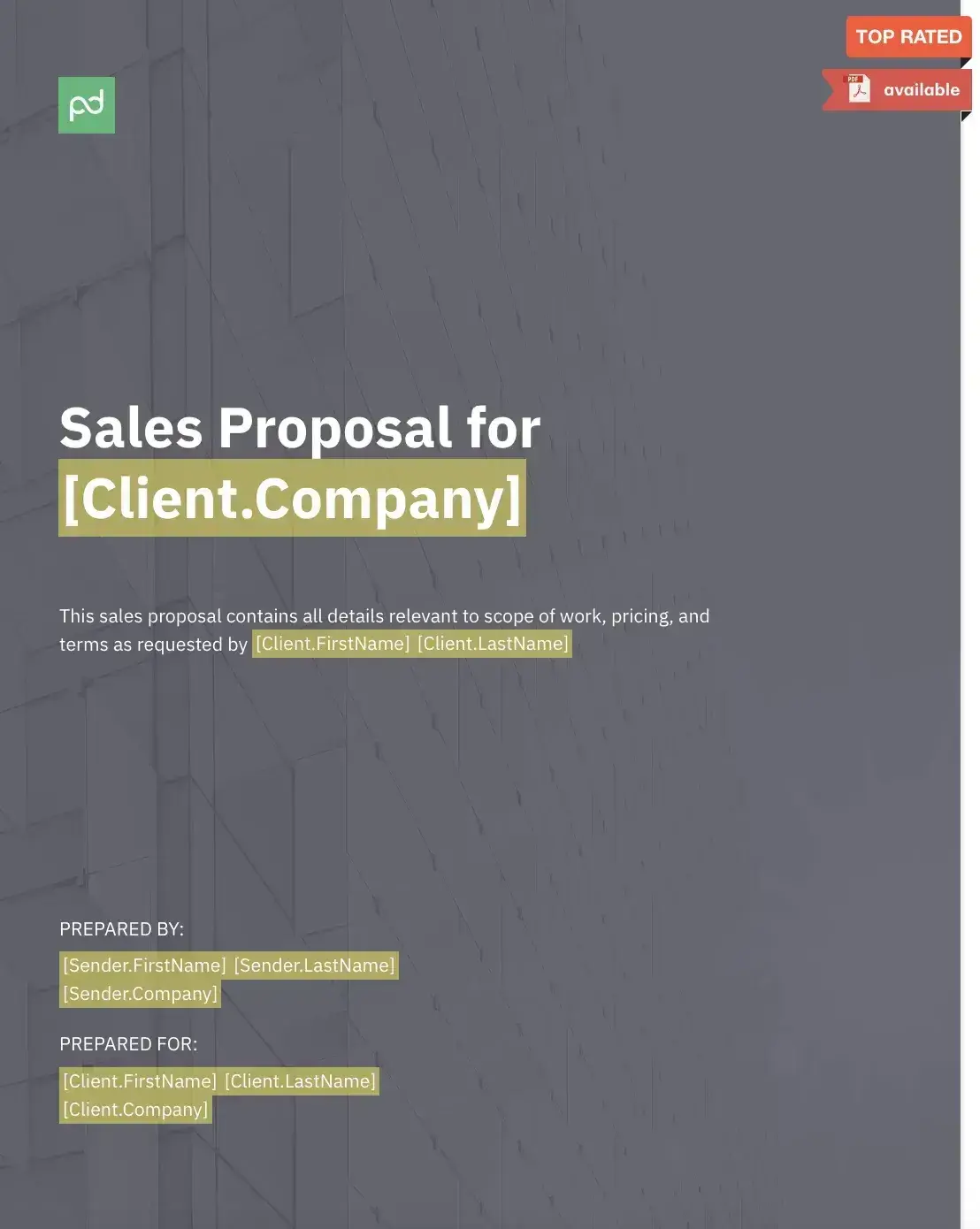 sales proposal template, business proposal template