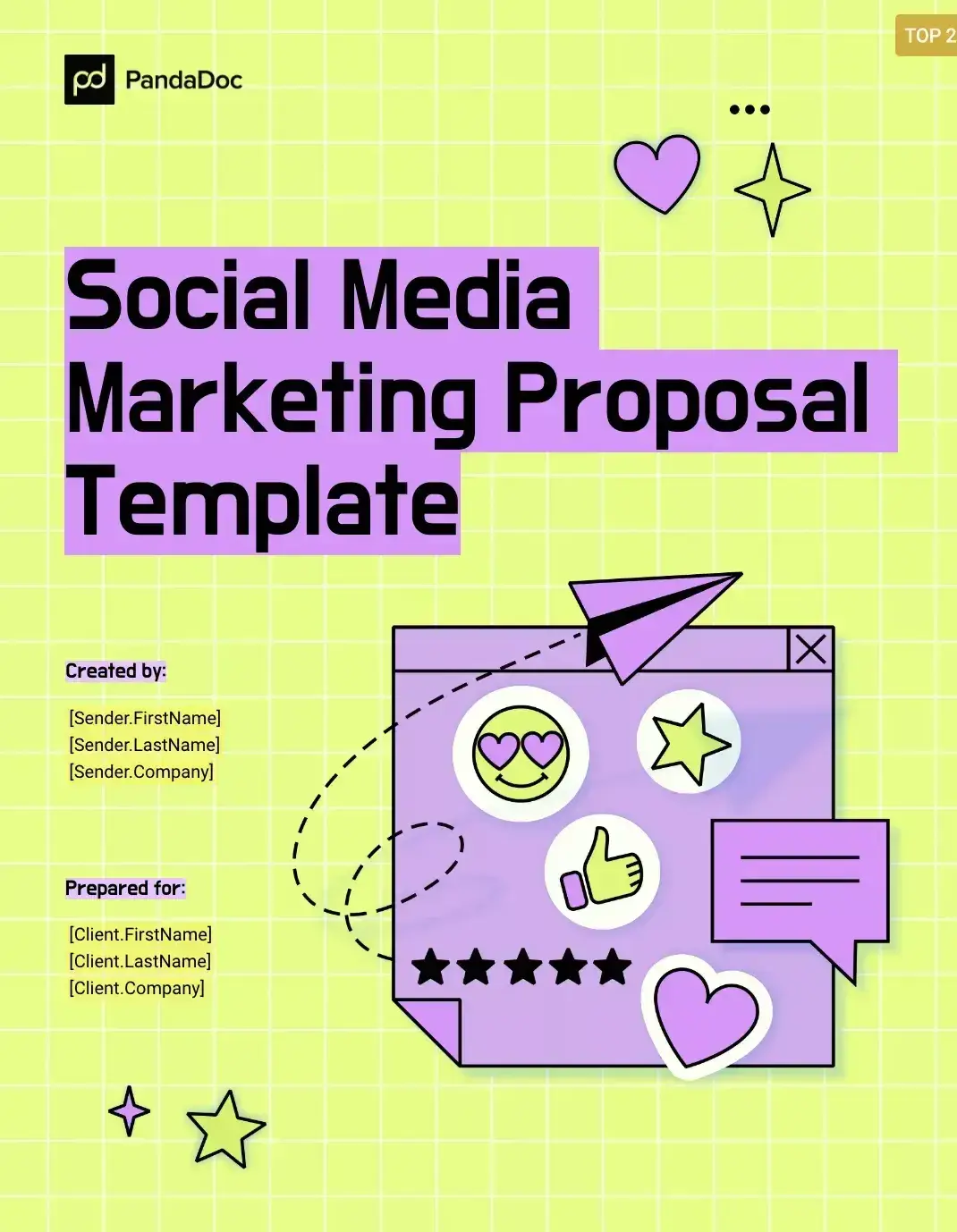 social media marketing proposal template, business proposal template