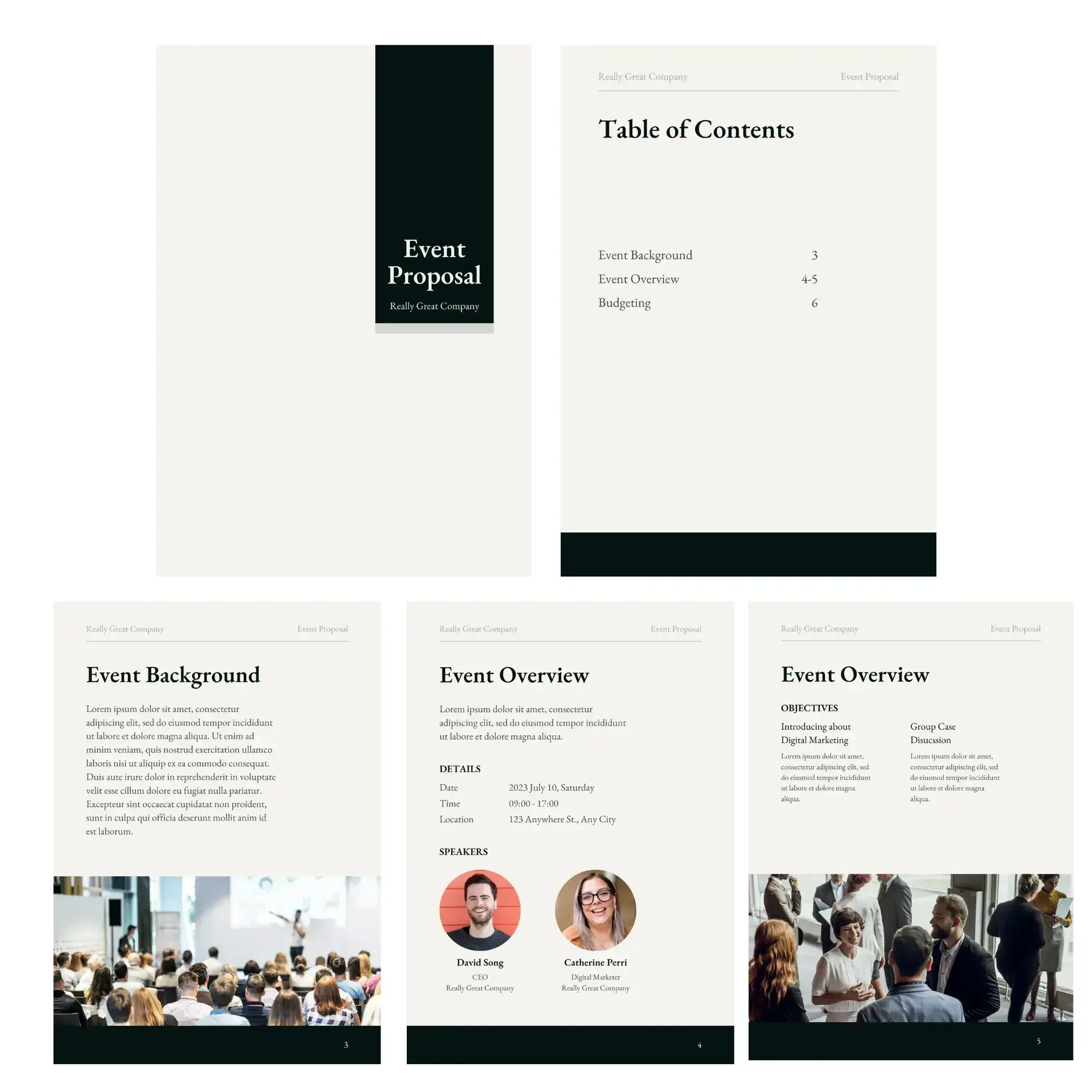 event proposal example, business proposal template