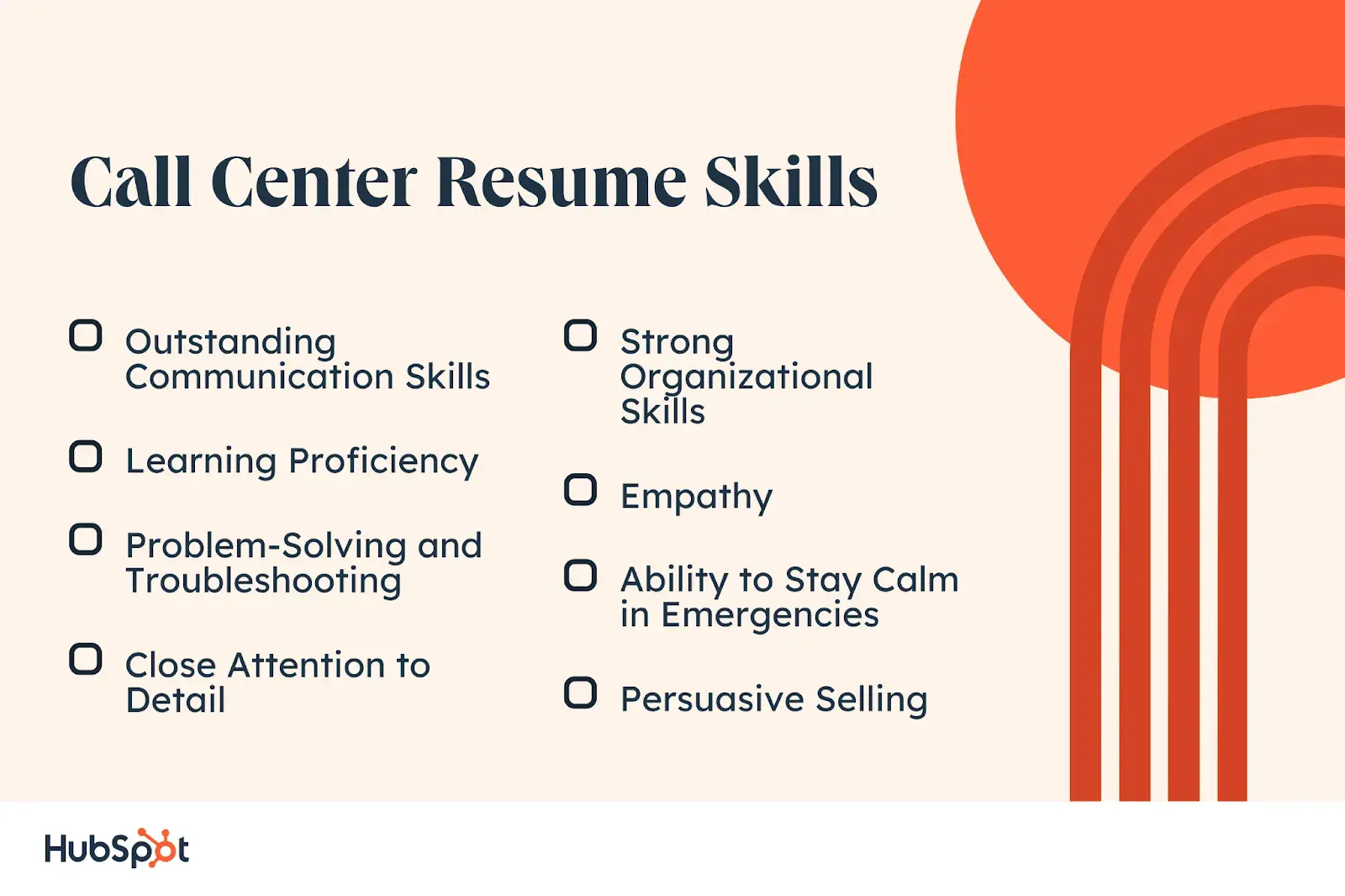 resume objective examples for call center