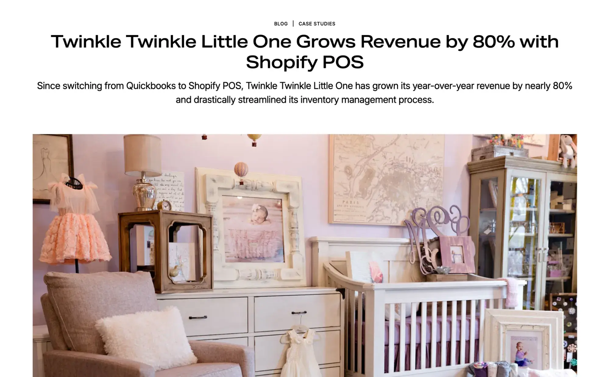 marketing case study examples, twinkle twinkle little one shopify case study