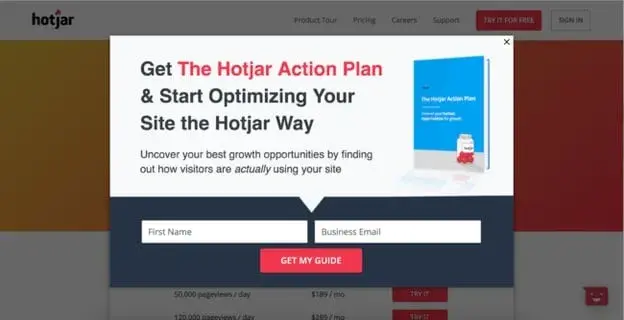 conversion rate optimization, hotjar