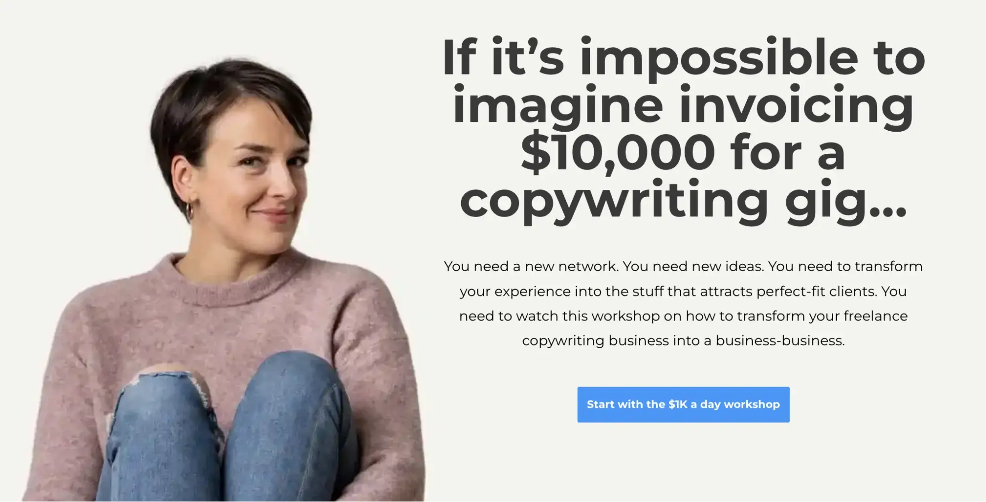 copyhackers sales web copywriting homepage 