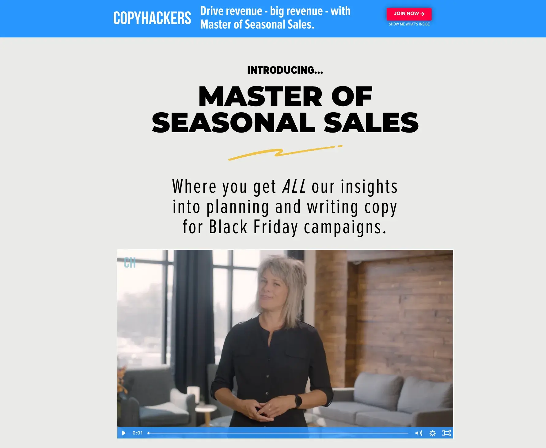 Sales page copywriting by Copyhackers