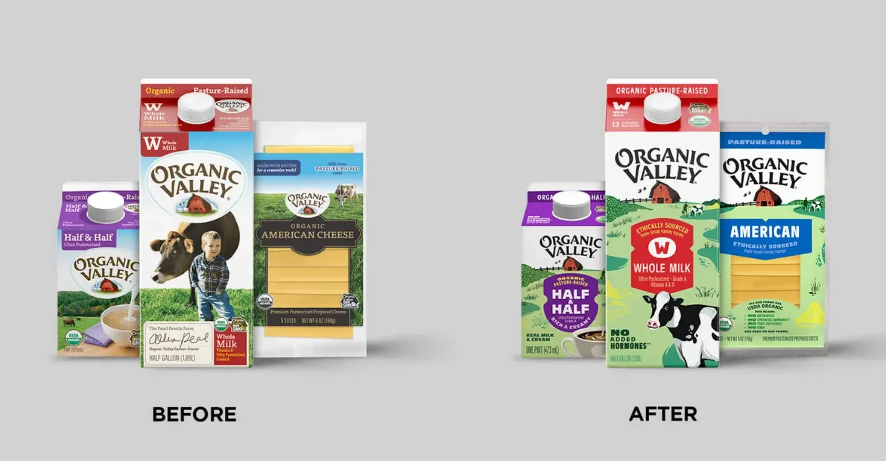 organic valley packaging design