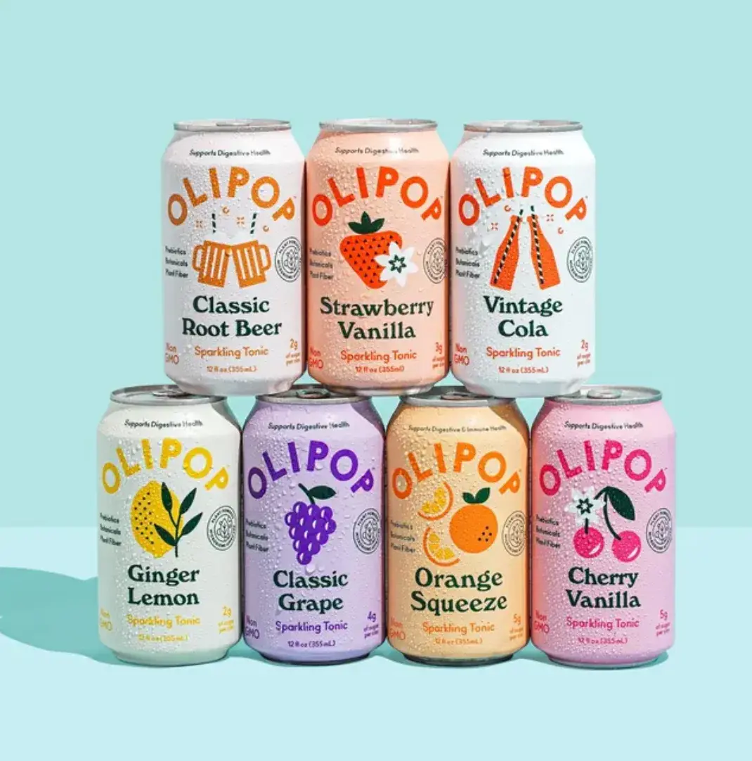 Olipop CPG packaging design