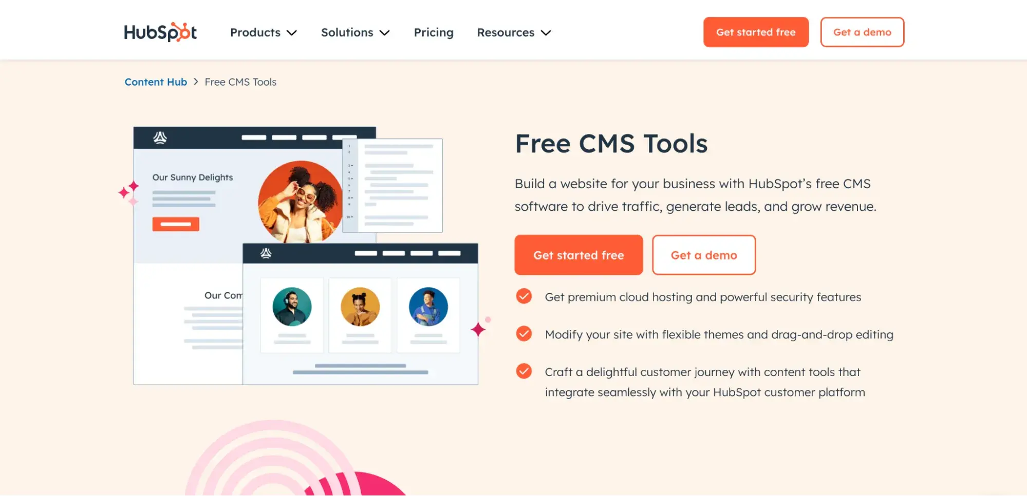 cms vs crm: hubspots cms