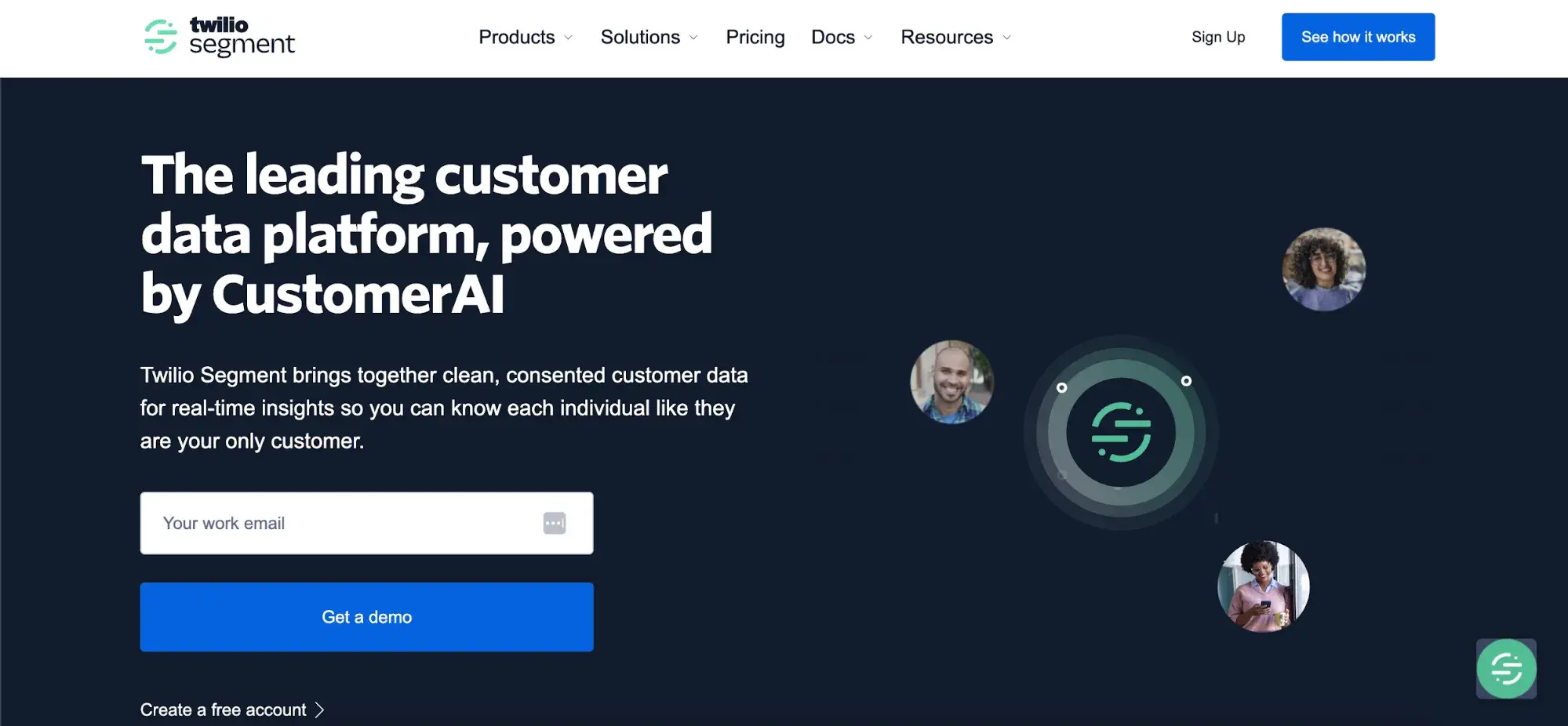 customer data management: Twilio Segment screenshot