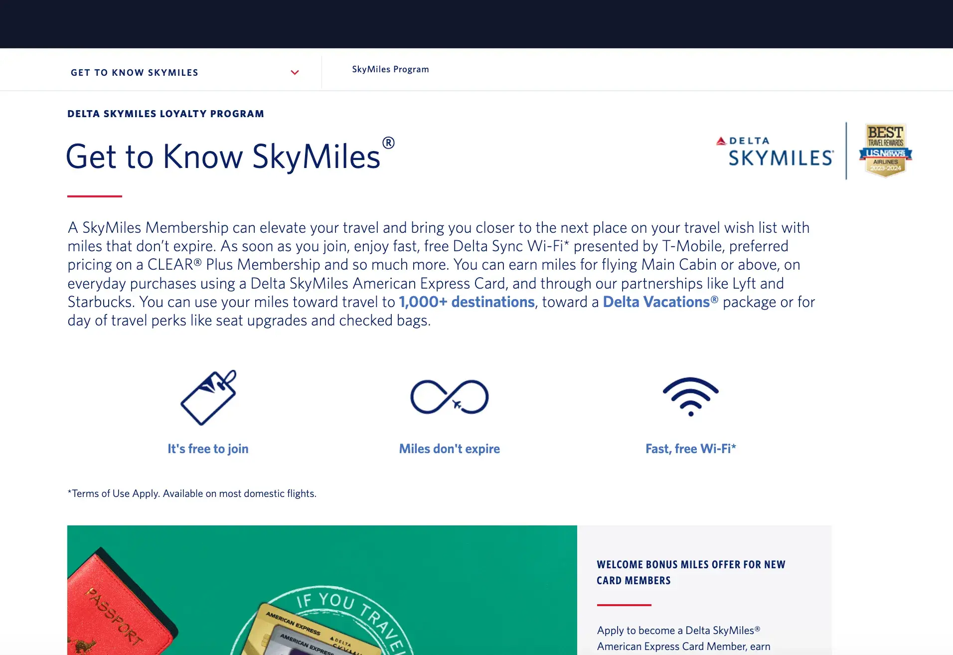 customer delight example: delta skymiles