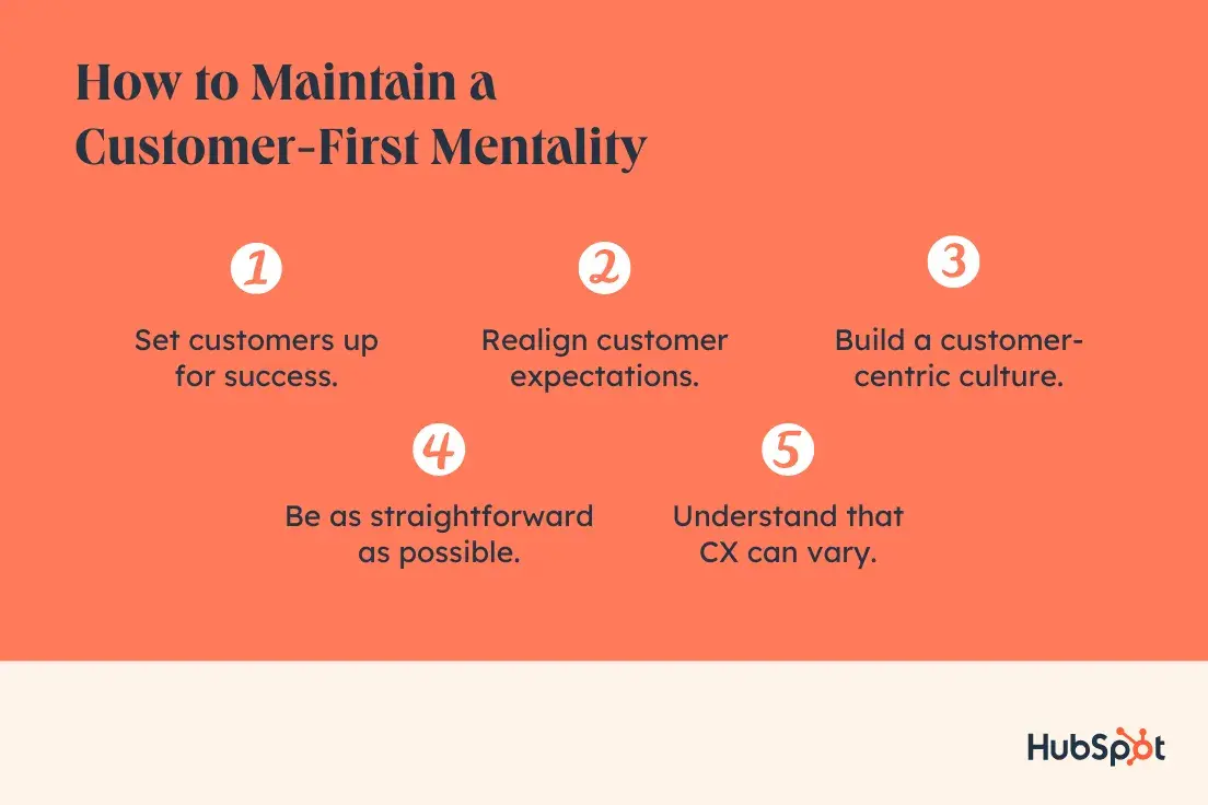 ways to maintain a customer-first mentality, is the customer always right