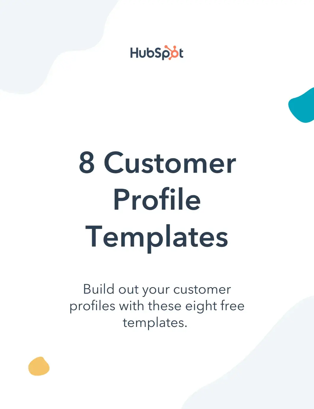 downloadable customer profile templates offered by hubspot