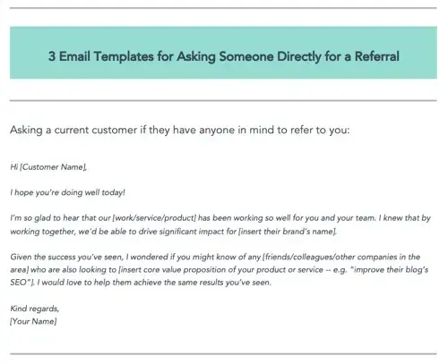 customer referral program template