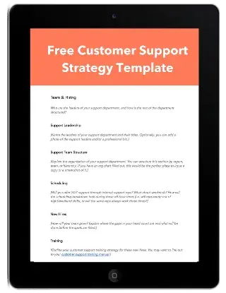 customer support strategy template