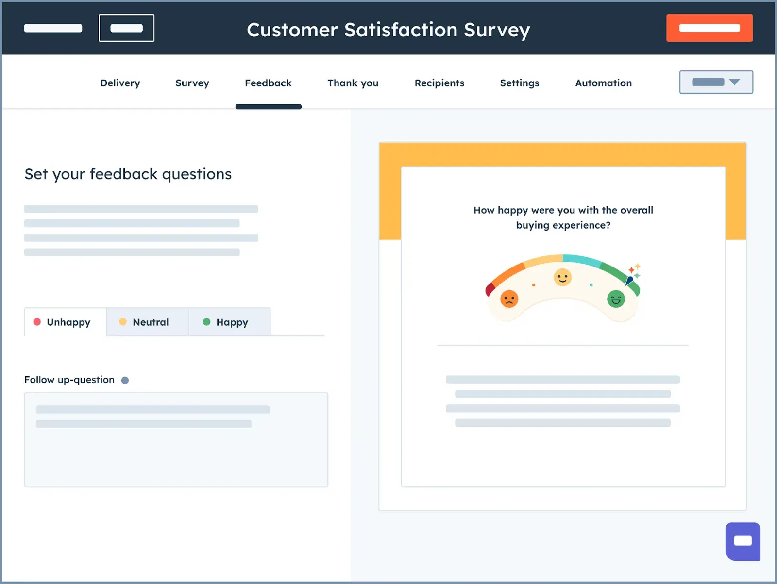 customer satisfaction survey software interface, customer satisfaction survey examples