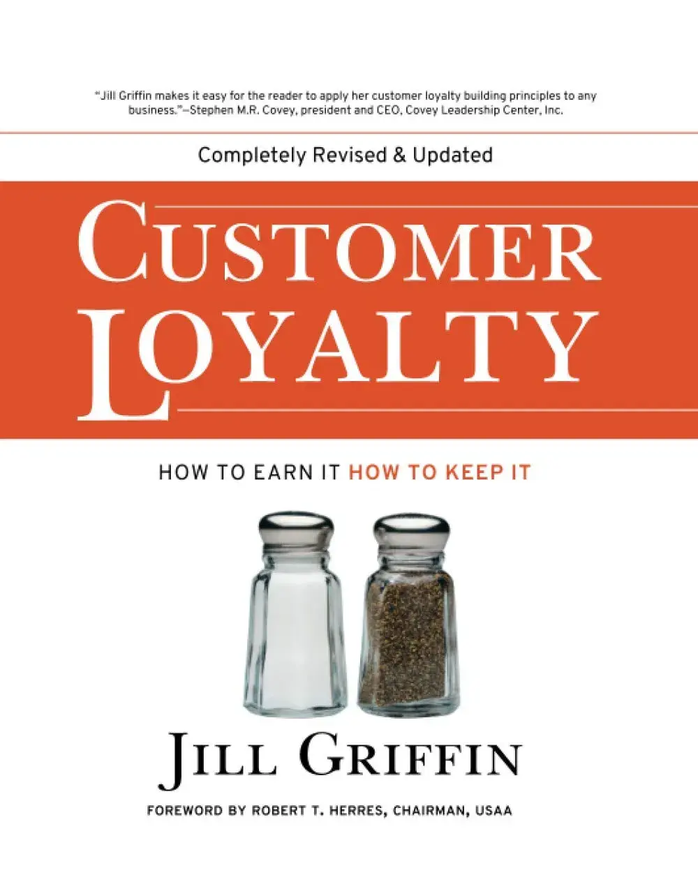 Customer Loyalty book cover - a customer service book with actionable advice on earning and keeping devoted customers