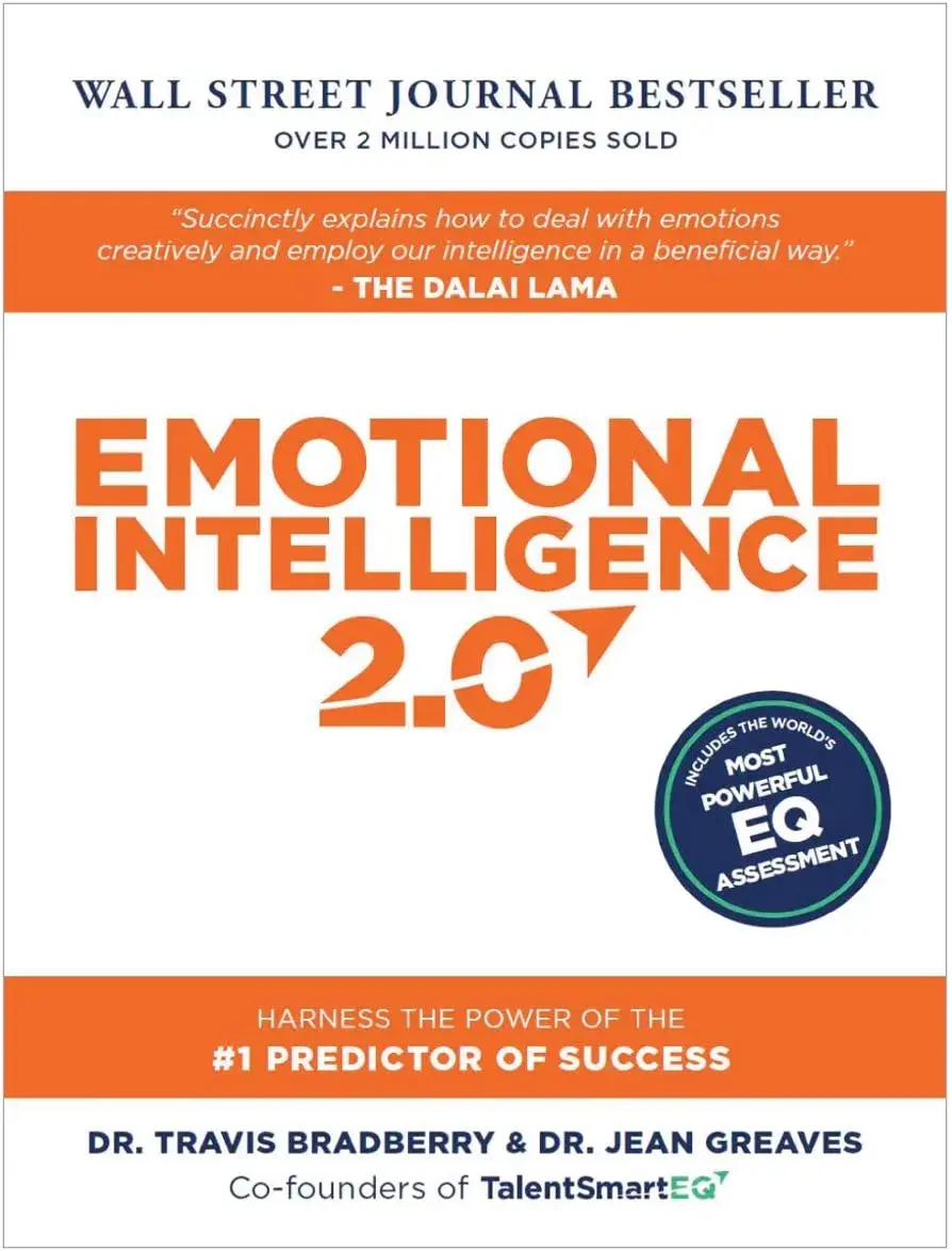 Emotional Intelligence 2.0 book cover - a customer service book about enhancing emotional intelligence for better relationships.