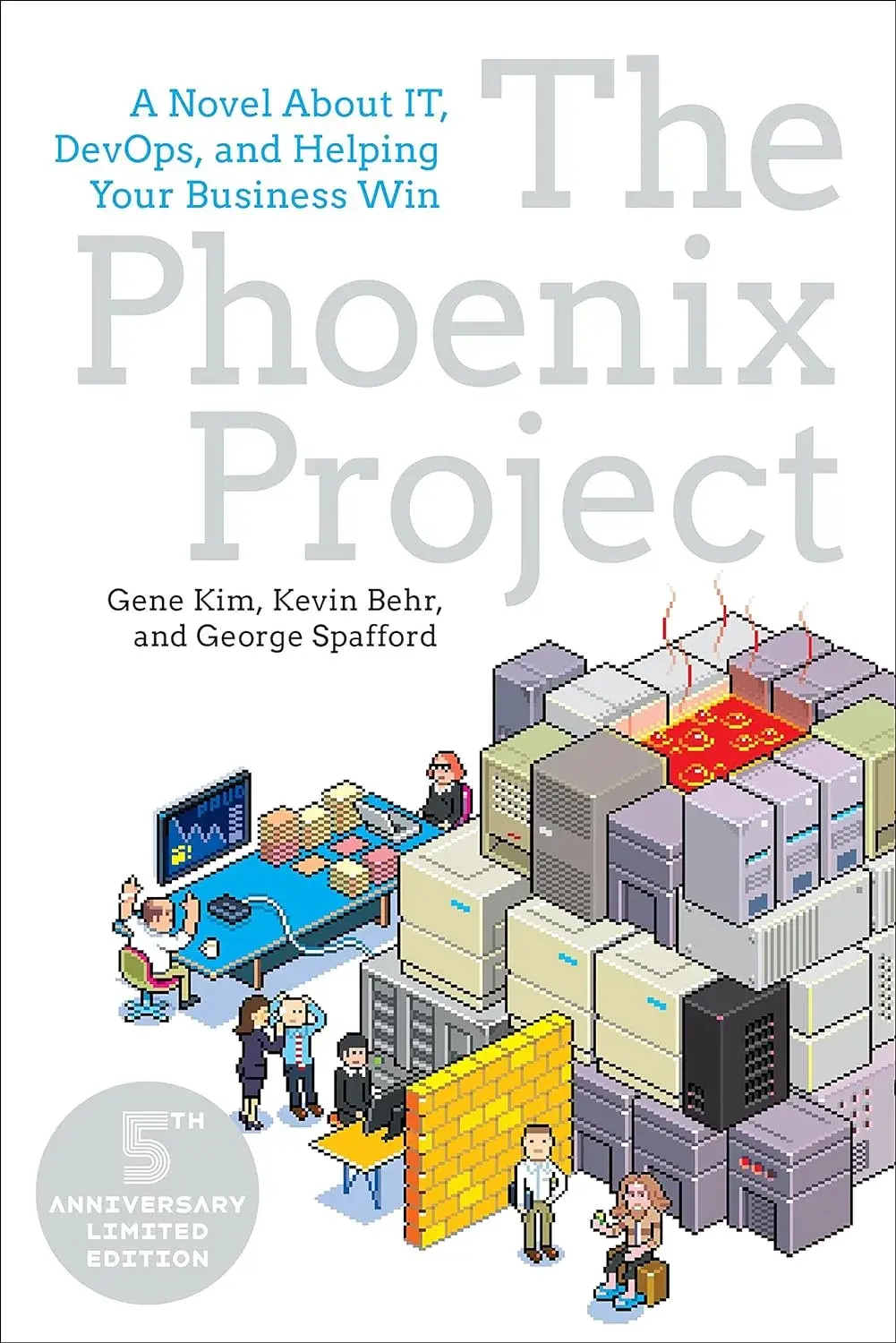  The Phoenix Project book cover - a customer service book about applying DevOps principles to improve IT and business collaboration.