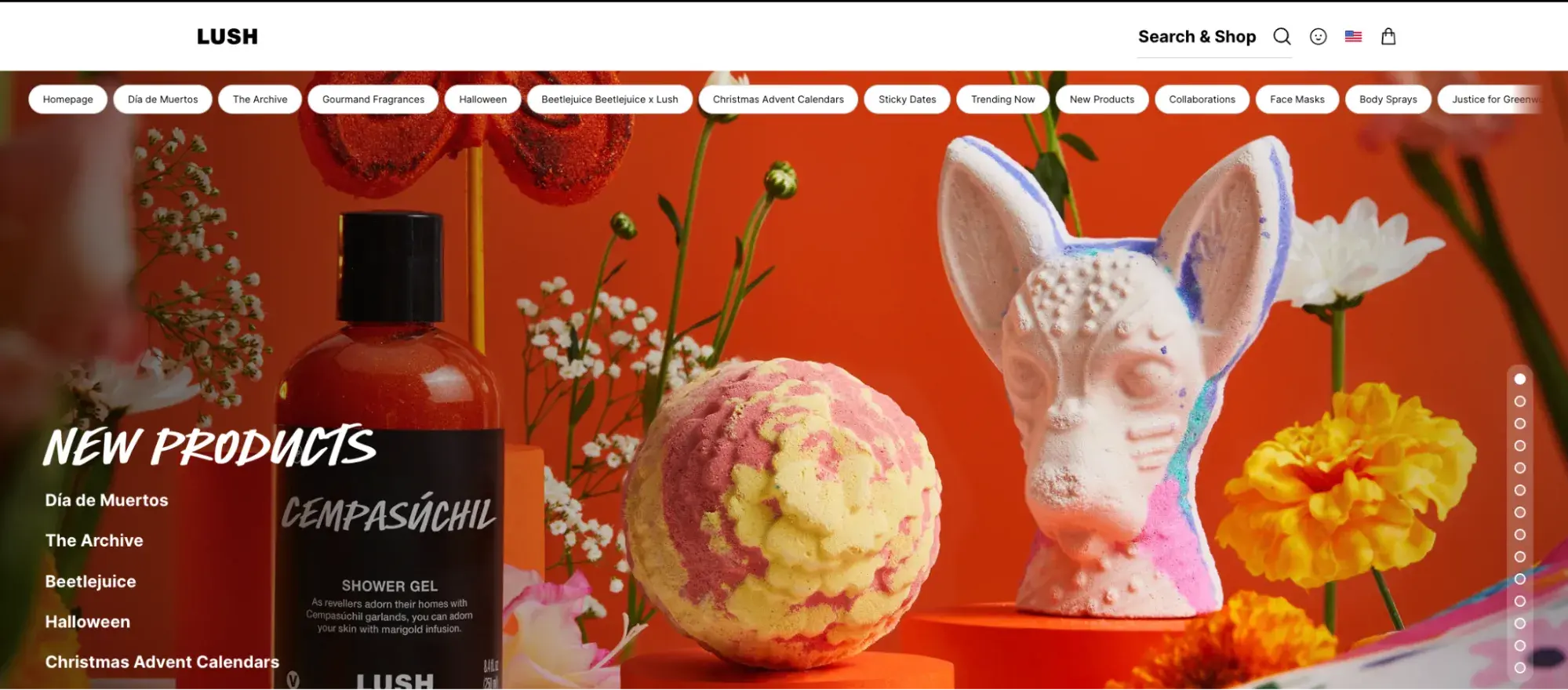 best customer service companies, lush homepage