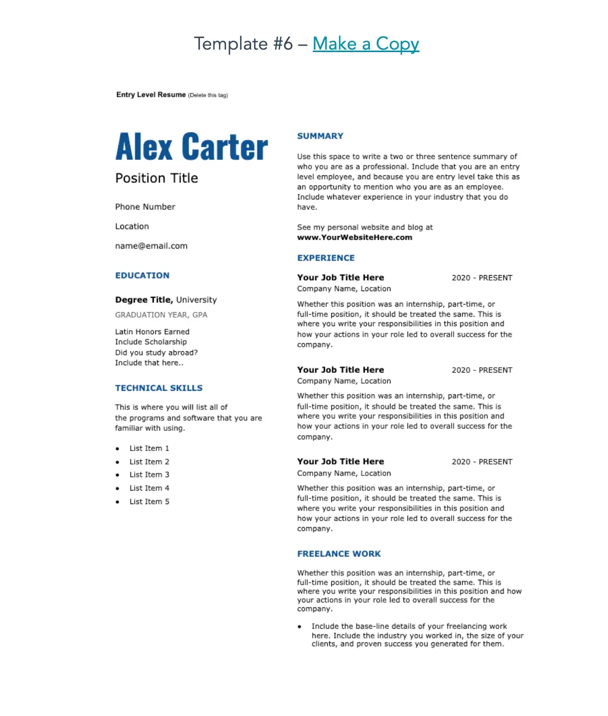 customer service representative resume template