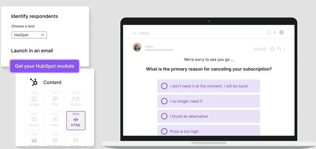 survicate survey interface for customer success