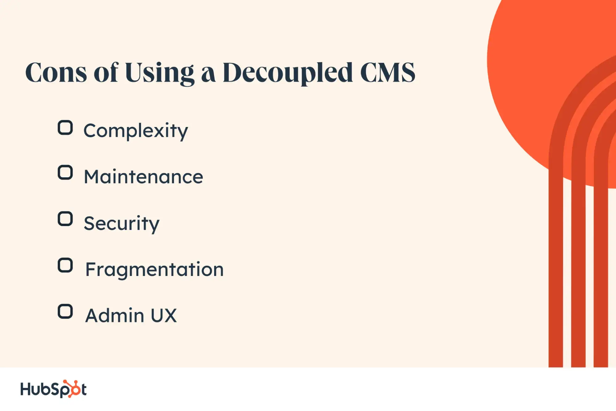 cons of Using a Decoupled CMS