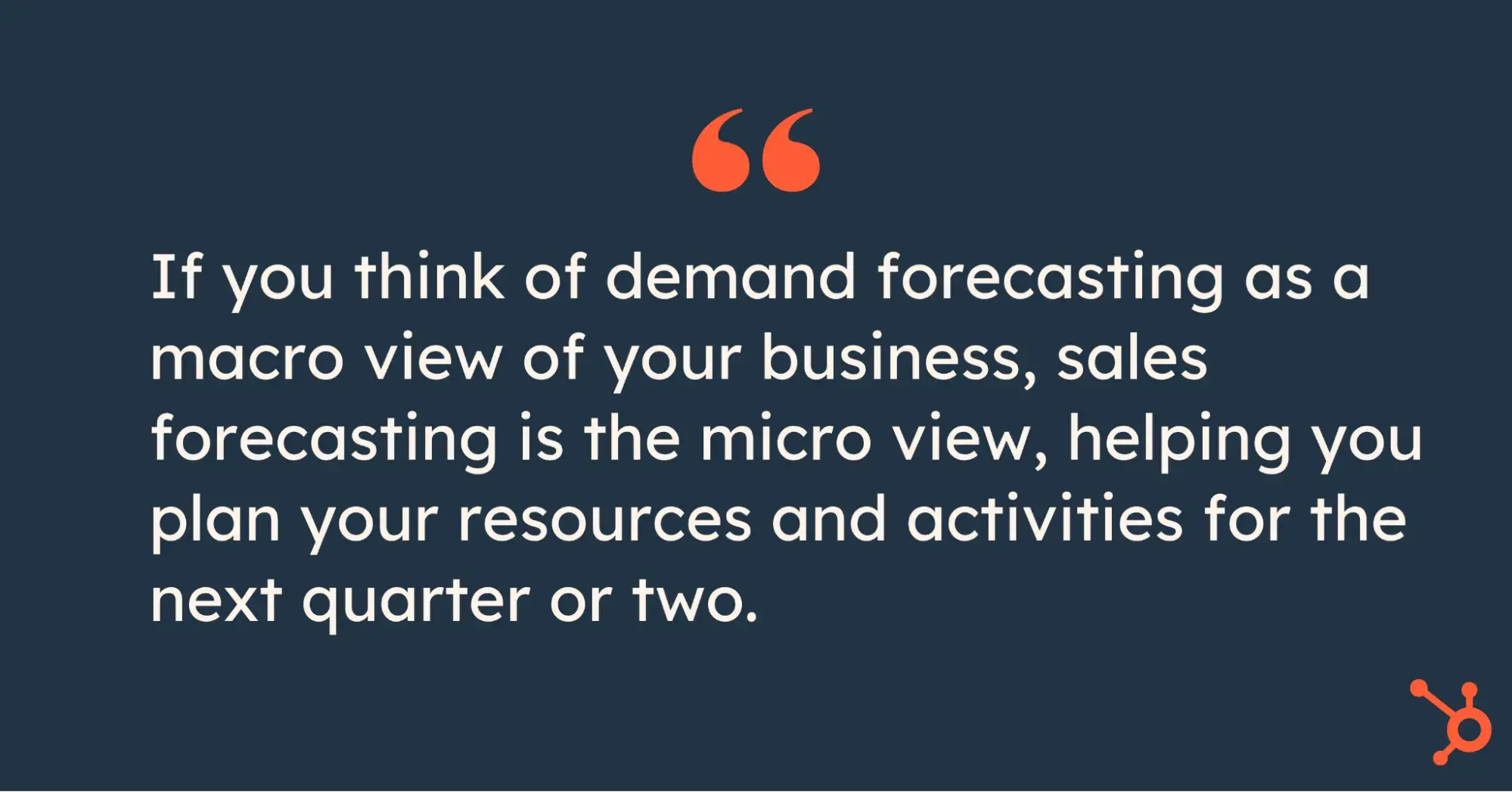 Demand Forecasting vs. Sales Forecasting