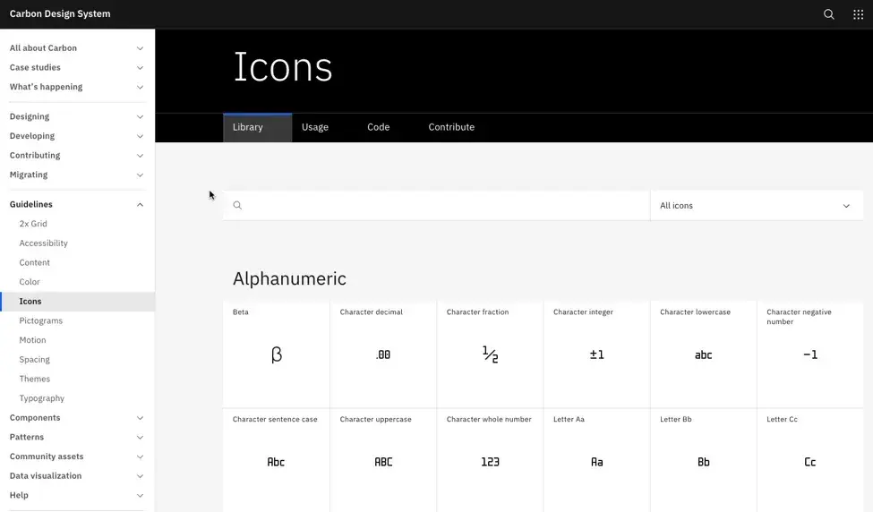 what is a design system, ibm carbon