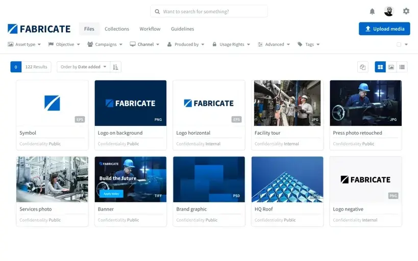 free open source digital asset management software, Fabricate