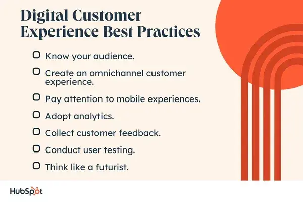 list of digital customer experience best practices, digital customer experience