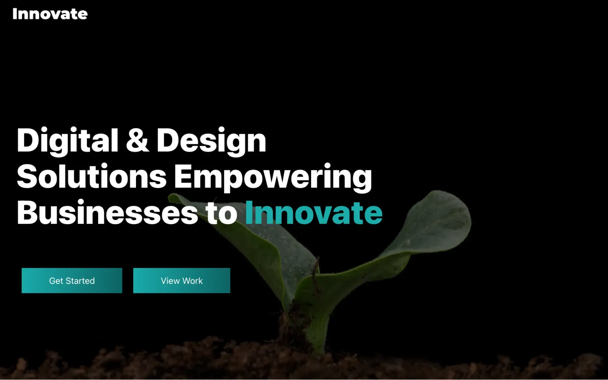 Innovate Agency, digital marketing website example