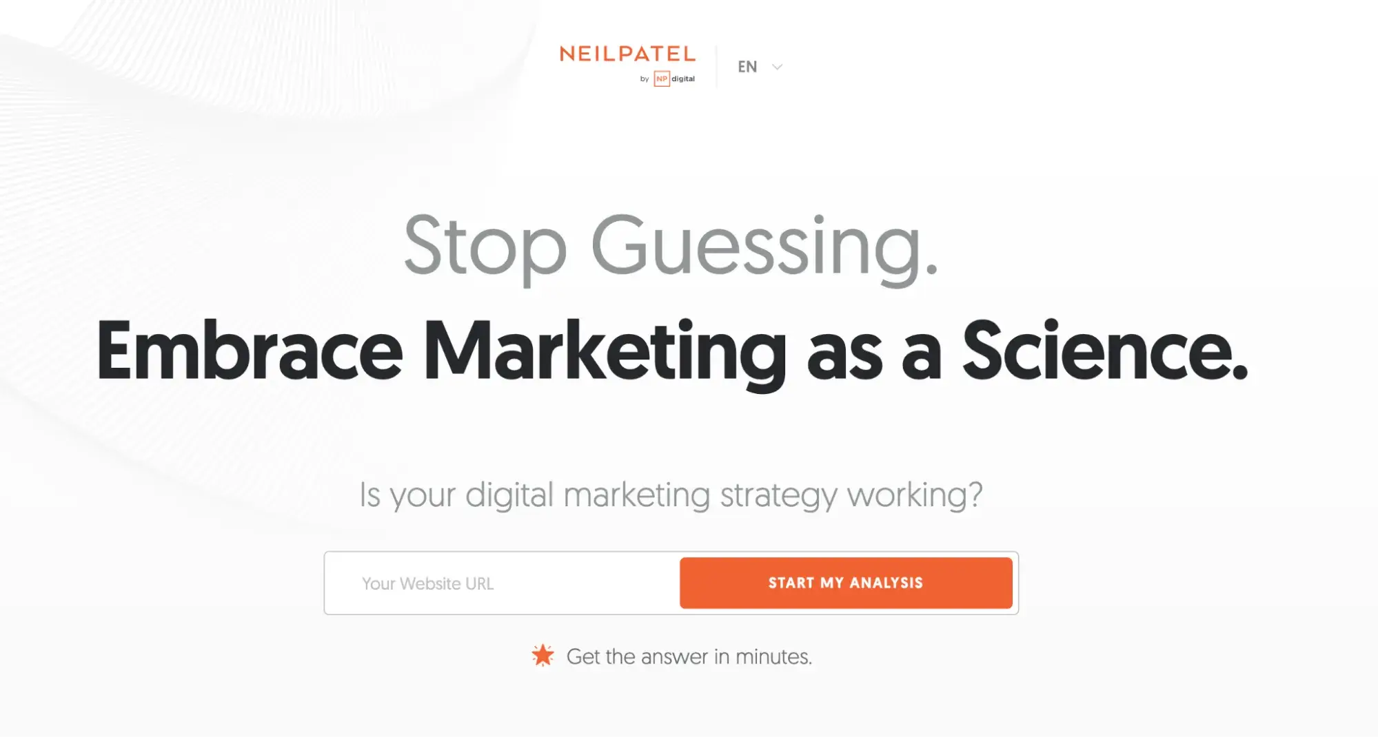 website marketing examples, Neil Patel