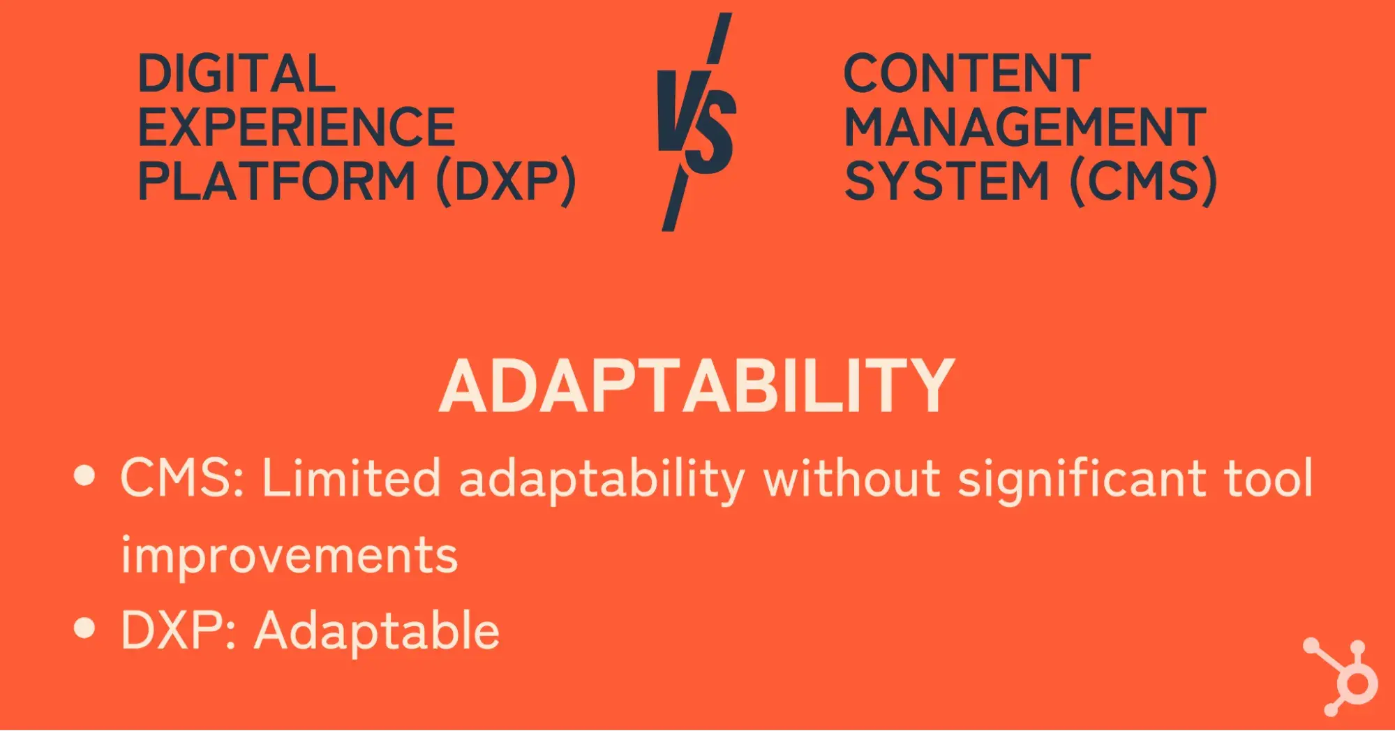 dxp vs cms adaptability