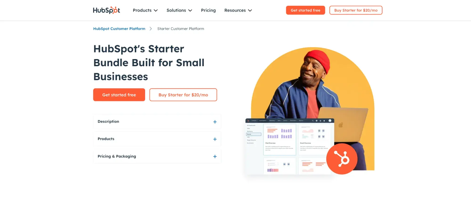 entrepreneurial resources examples, Hubspot starter bundle