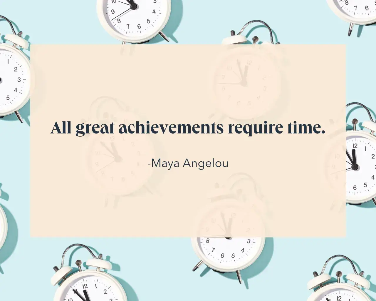 best quote about time, Maya Angelou