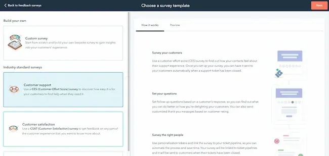 feedback form steps