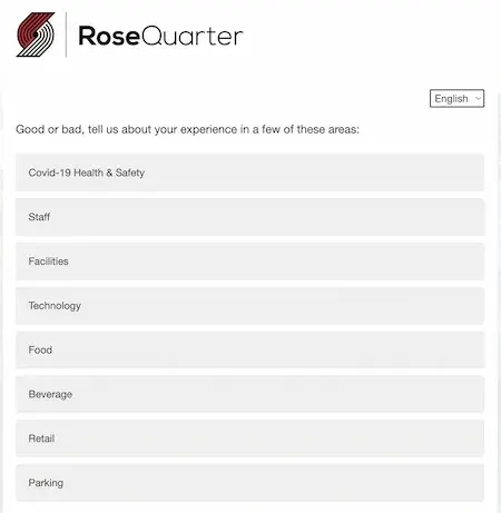 ></center></p><p>What I like : I think it‘s great how this form shows the many different areas that can impact customers at a public event. The form breaks down these pieces in a way that’s easy to understand. Then it gives customers a chance to offer details in the areas that are most important to them.</p><p><center><a href=