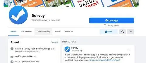 creating a survey, facebook