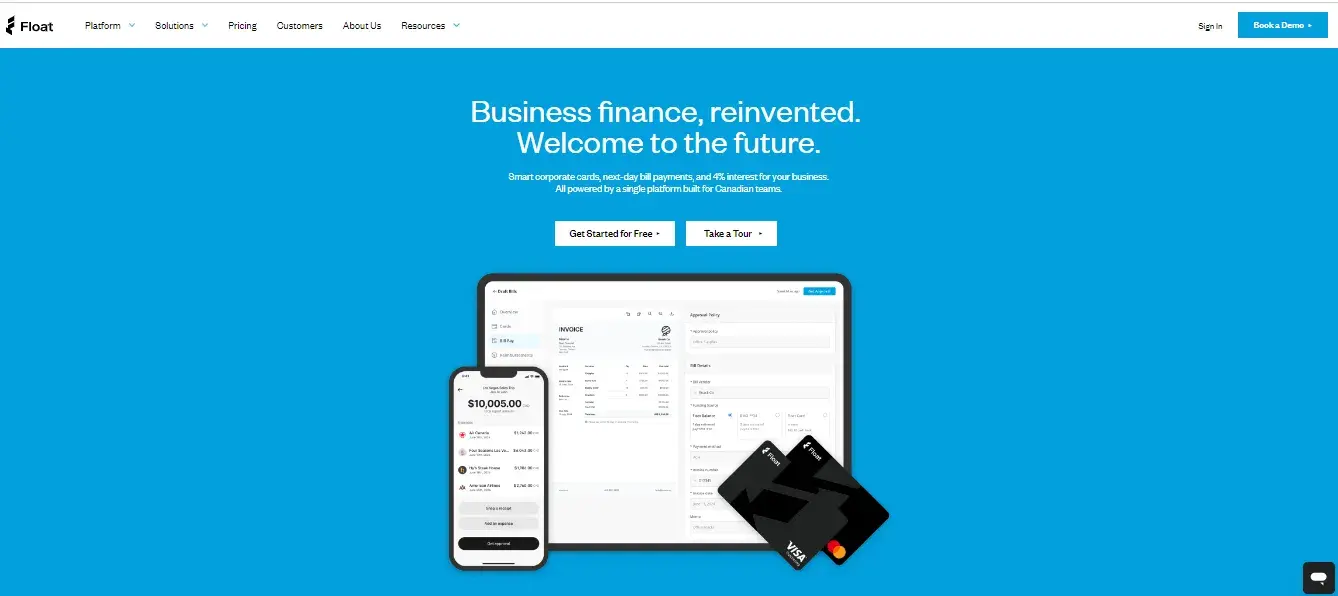 Financial Services Website Design -  Float