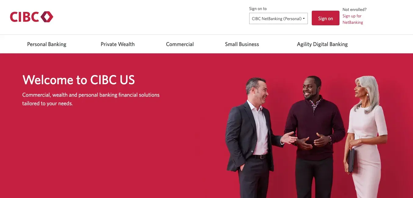 Financial Services Website Design - CIBC