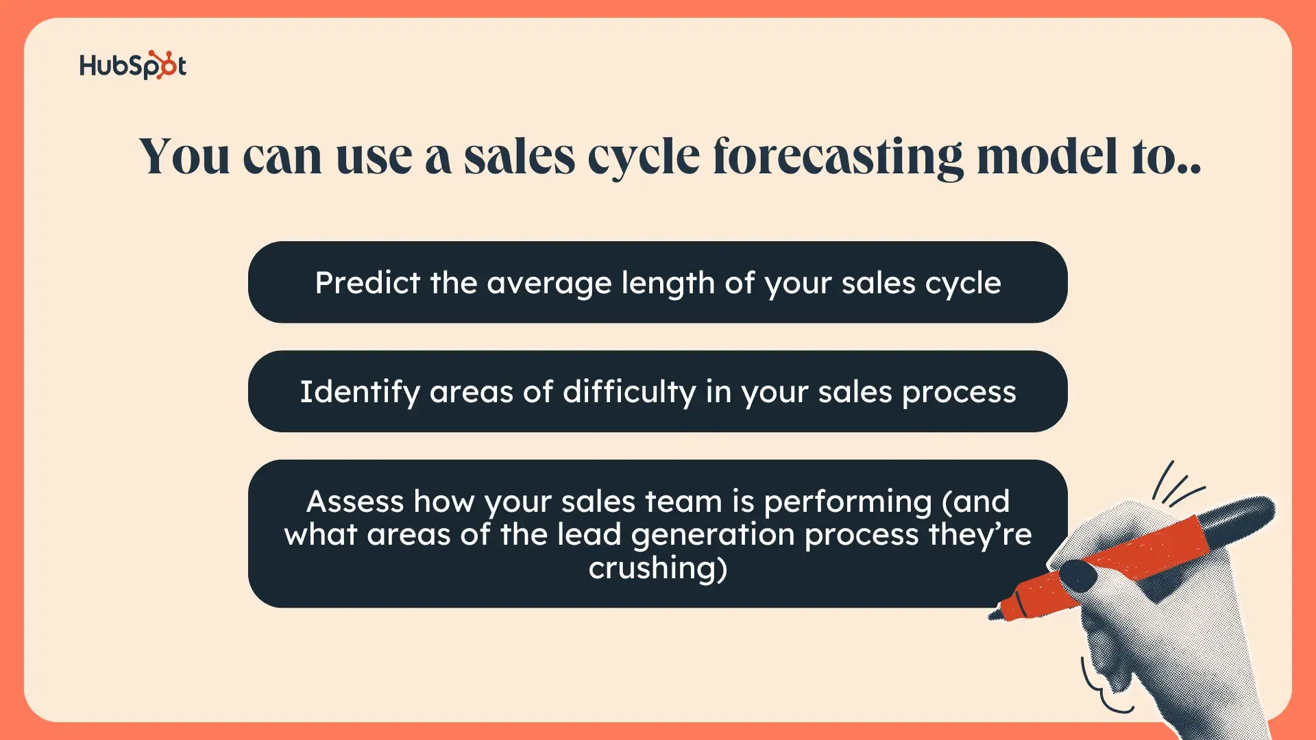 image listing reasons for when to use a sales cycle forecasting model 