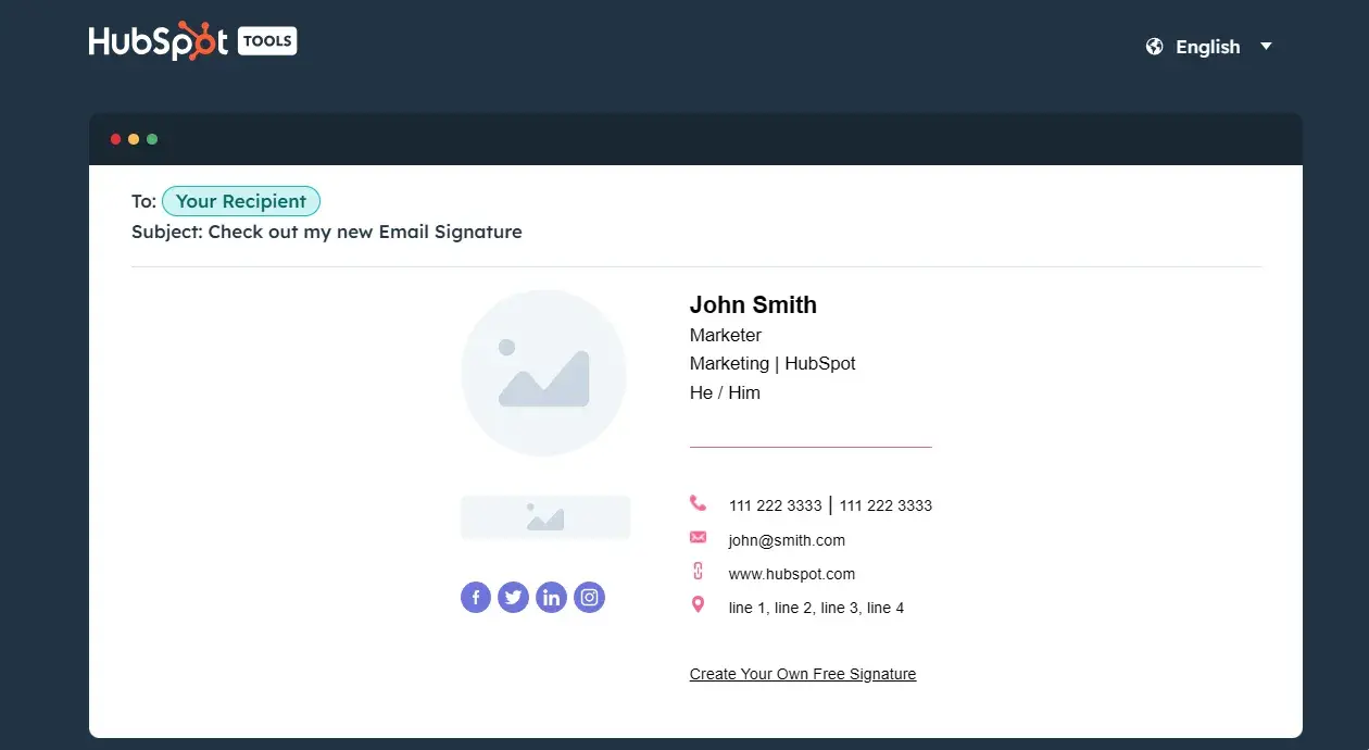 free business advertising,HubSpot email signature generator